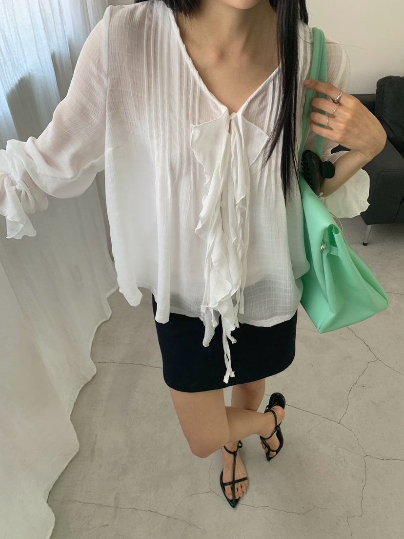 JKICHI韓國直郵實拍女士新款熱賣人氣26春夏襯衫蕾絲衫BLJKICHI襯衫/蕾絲衫