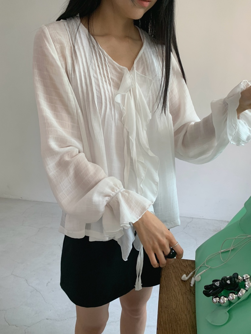 JKICHI韓國直郵實拍女士新款熱賣人氣26春夏襯衫蕾絲衫BLJKICHI襯衫/蕾絲衫