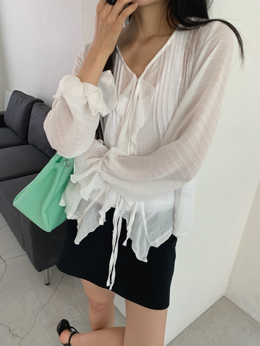 JKICHI韓國直郵實拍女士新款熱賣人氣26春夏襯衫蕾絲衫BLJKICHI襯衫/蕾絲衫