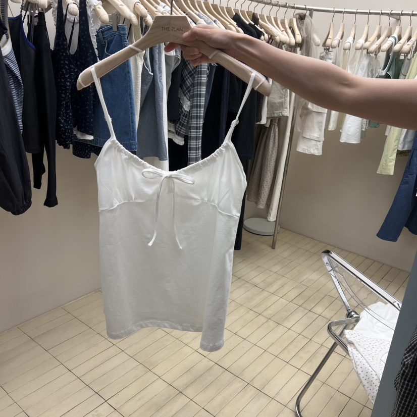 THEPLAN韓國東大門代購女裝新款休閑26夏季吊帶背心無袖緞帶THE PLAN吊帶/背心圖色2