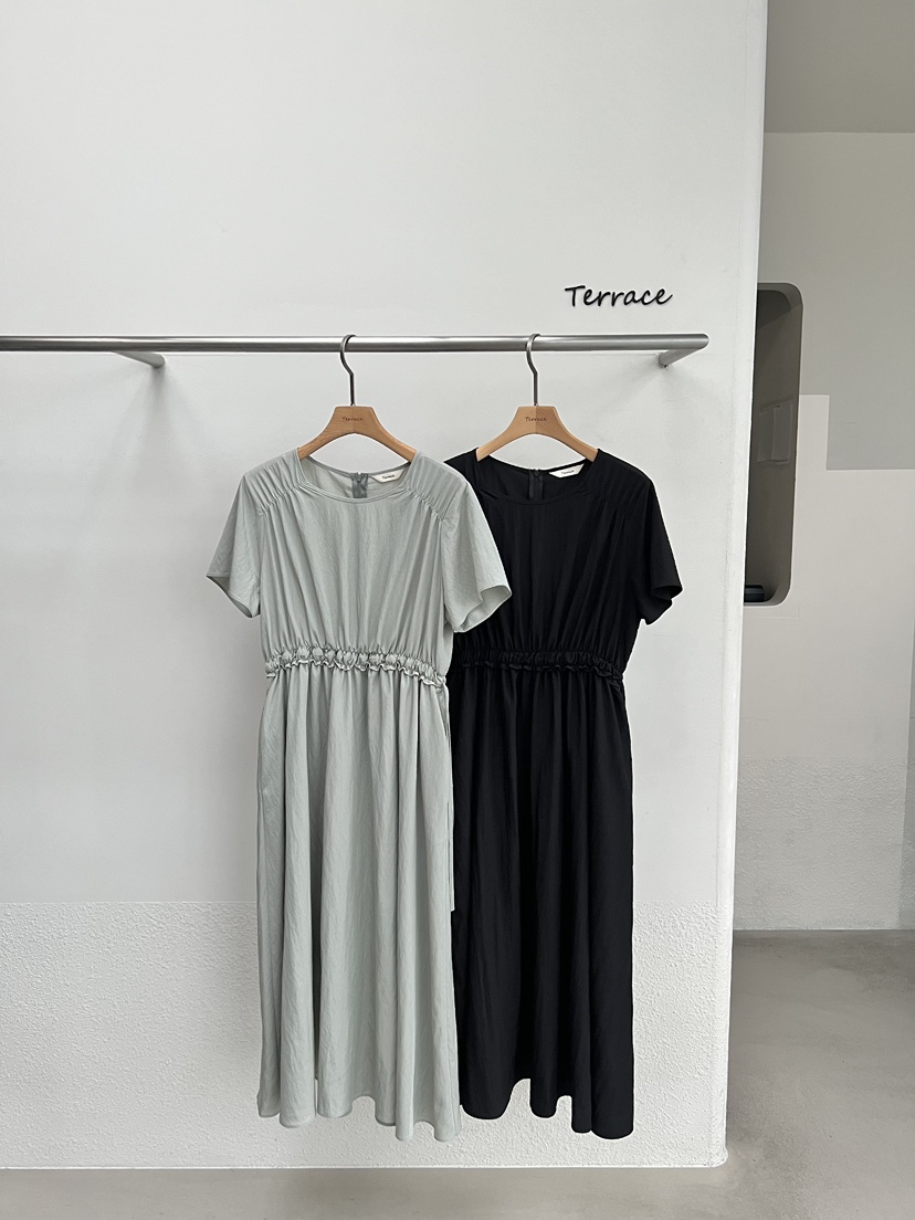 TERRACE韓國直郵女士新款熱賣26春夏時尚休閑人氣職業連衣裙TERRACE連衣裙