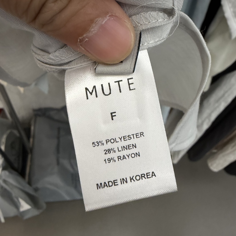 MUTE-P韓國直郵實拍女裝新款休閑26春夏時尚襯衫蕾絲衫BLMUTE襯衫/蕾絲衫