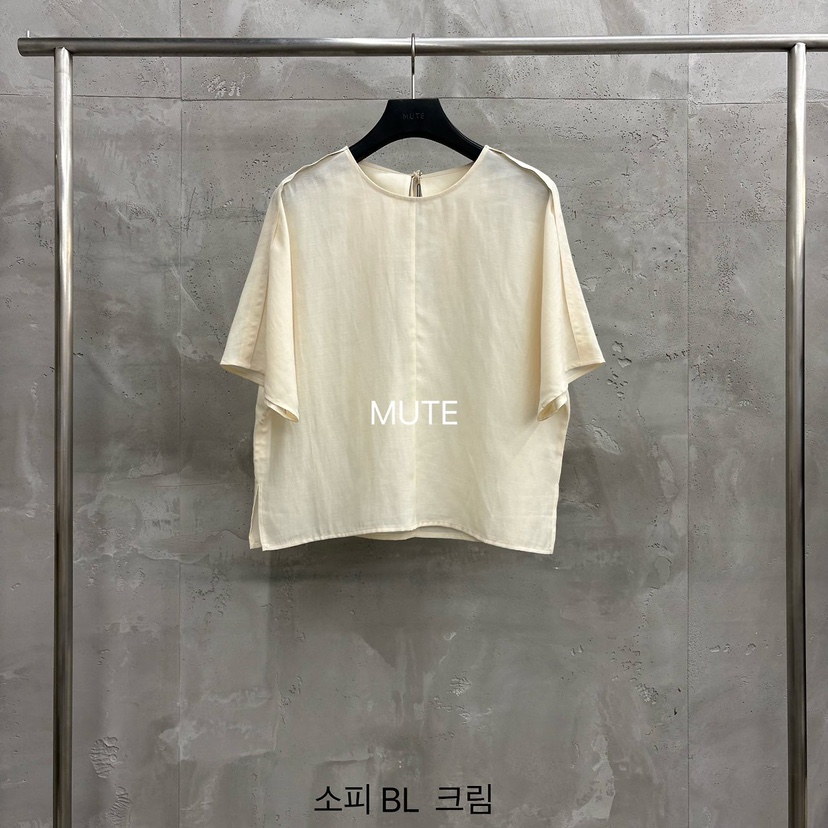 MUTE-P韓國直郵實拍女裝新款休閑26春夏時尚襯衫蕾絲衫BLMUTE襯衫/蕾絲衫圖色2