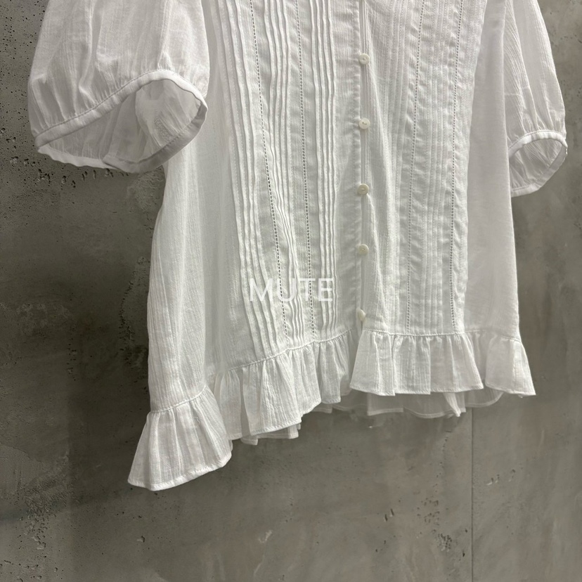 MUTE-P韓國直郵女士新品休閑熱賣職業26春夏襯衫蕾絲衫BLMUTE襯衫/蕾絲衫