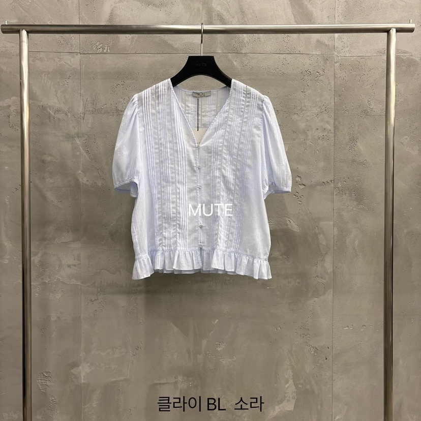 MUTE-P韓國直郵女士新品休閑熱賣職業26春夏襯衫蕾絲衫BLMUTE襯衫/蕾絲衫圖色3