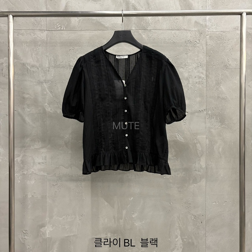 MUTE-P韓國直郵女士新品休閑熱賣職業26春夏襯衫蕾絲衫BLMUTE襯衫/蕾絲衫圖色4