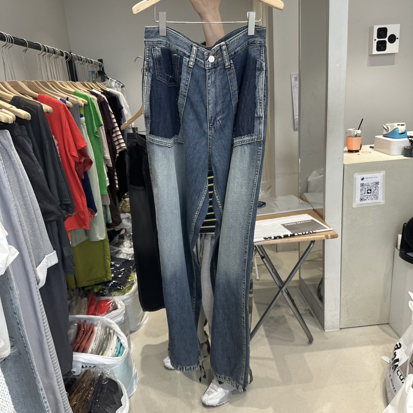 PARIS MATCH韓國東大門直郵女士新款時尚休閑26春夏牛仔褲PARIS MATCH牛仔褲圖色1