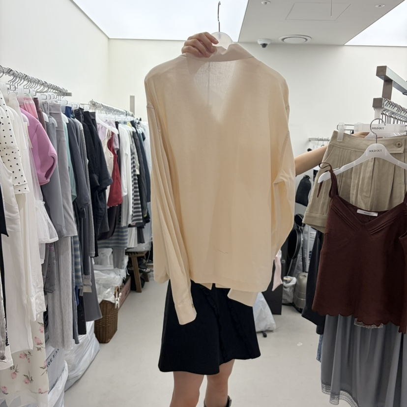 SOLD OUT韓國直郵實拍女裝新品26夏季推薦熱賣襯衫蕾絲衫SOLD OUT襯衫/蕾絲衫