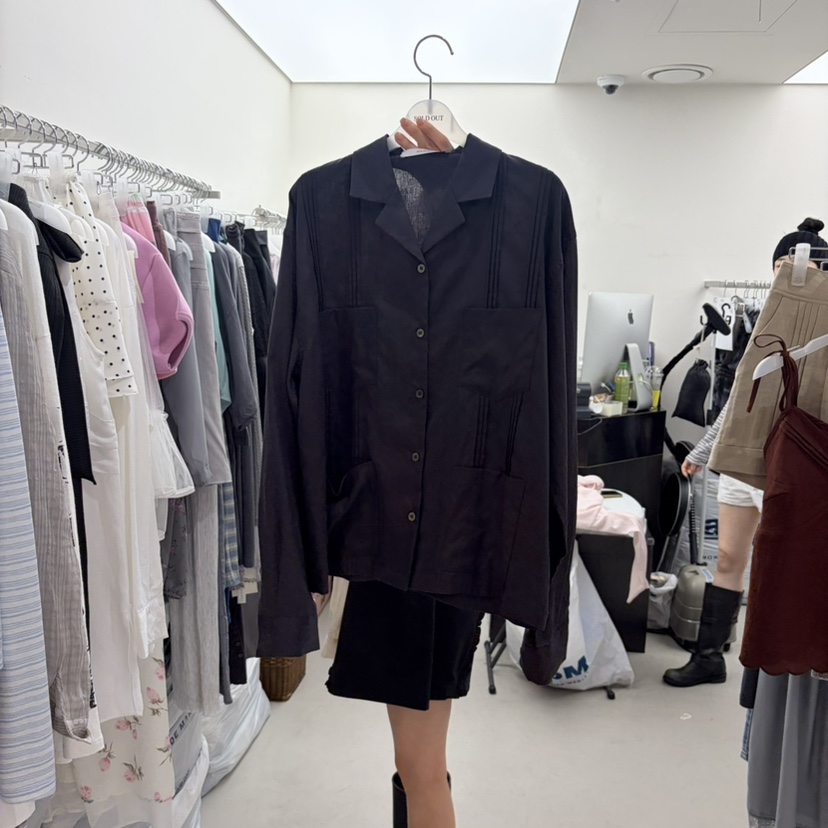 SOLD OUT韓國直郵實拍女裝新品26夏季推薦熱賣襯衫蕾絲衫SOLD OUT襯衫/蕾絲衫圖色2