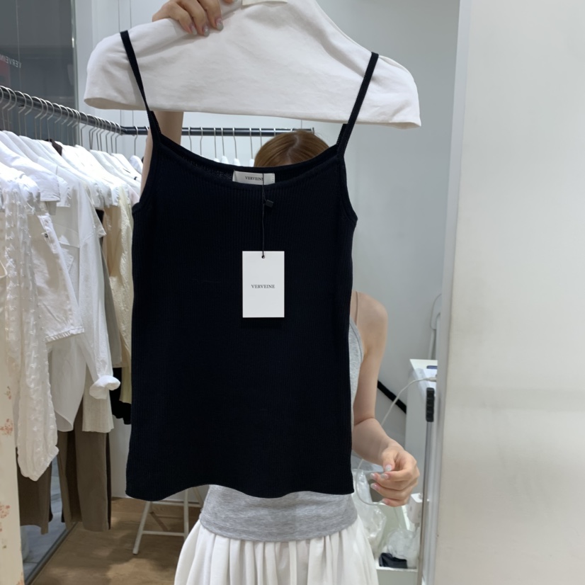 VERVEINE韓國直郵女裝新品26春夏時尚人氣吊帶背心絲綢無袖VERVEINE吊帶/背心圖色2