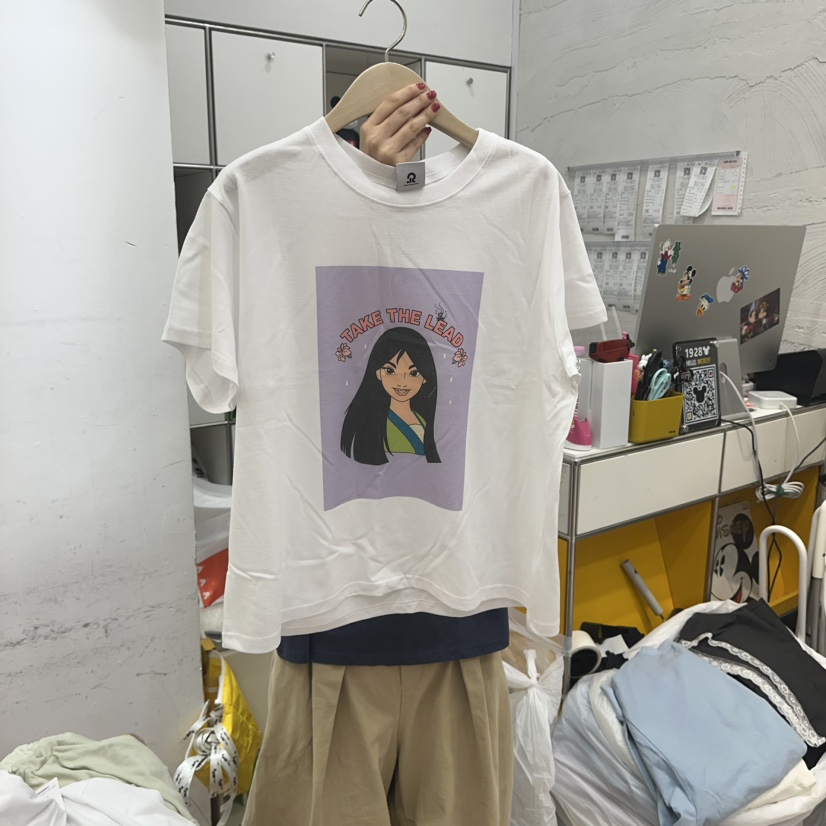DE LINE韓國東大門代購女士新款人氣時尚推薦26春夏職業T恤DE LINET恤圖色1