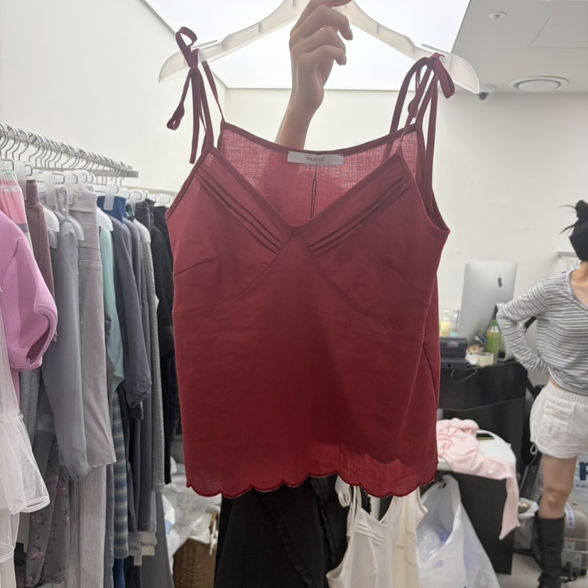 SOLD OUT韓國直郵實拍女士新品熱賣休閑26夏季人氣吊帶背心SOLD OUT吊帶/背心圖色3