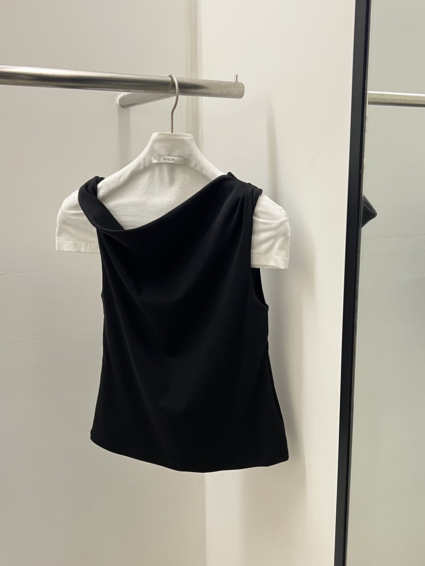 REGULARLY/PLACOR韓國直郵女裝新品熱賣職業26夏季吊帶背心REGULARLY/PLACOR吊帶/背心圖色2黑色