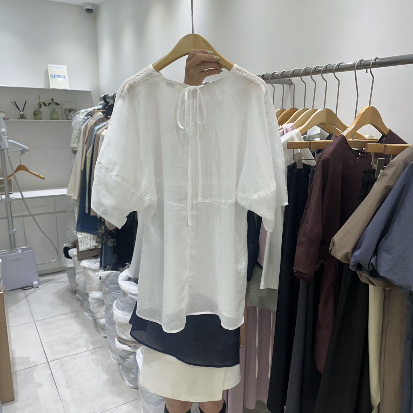 EN.U韓國直郵女士新品推薦職業時尚人氣休閑熱賣襯衫蕾絲衫EN.U襯衫/蕾絲衫