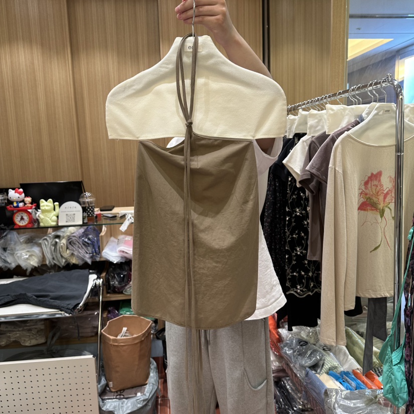 EEE韓國直郵實拍女士新品休閑職業26春夏吊帶背心露背亞麻EEE吊帶/背心圖色3