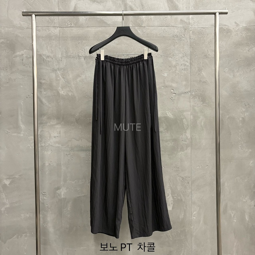MUTE-P東大門實拍韓國女裝新品休閑人氣26夏季時尚休閑褲MUTE休閑褲圖色3墨色