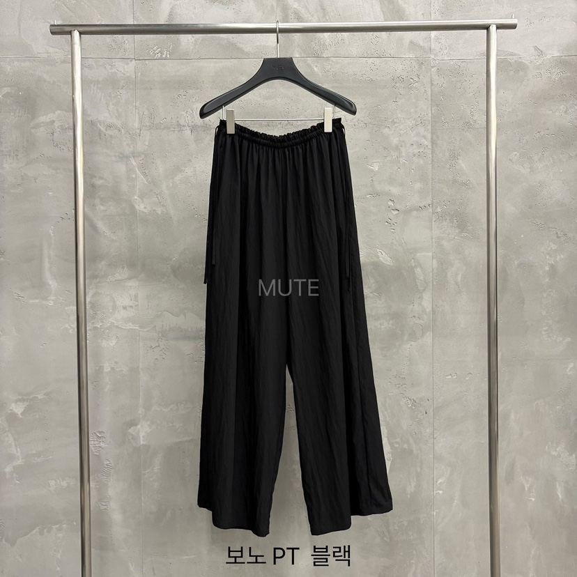 MUTE-P東大門實拍韓國女裝新品休閑人氣26夏季時尚休閑褲MUTE休閑褲圖色4黑色