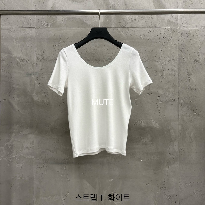 MUTE-P韓國直郵女士新品休閑職業26春夏時尚熱賣26夏季T恤MUTET恤圖色1