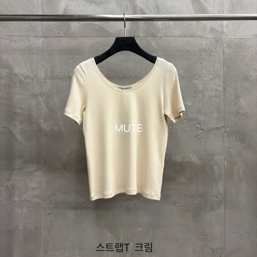 MUTE-P韓國直郵女士新品休閑職業26春夏時尚熱賣26夏季T恤MUTET恤圖色2