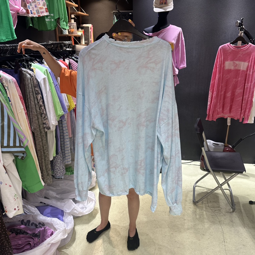 CHAVI韓國直郵實拍女士新品時尚推薦熱賣26春夏26夏季長袖T恤CHAVI長袖T恤
