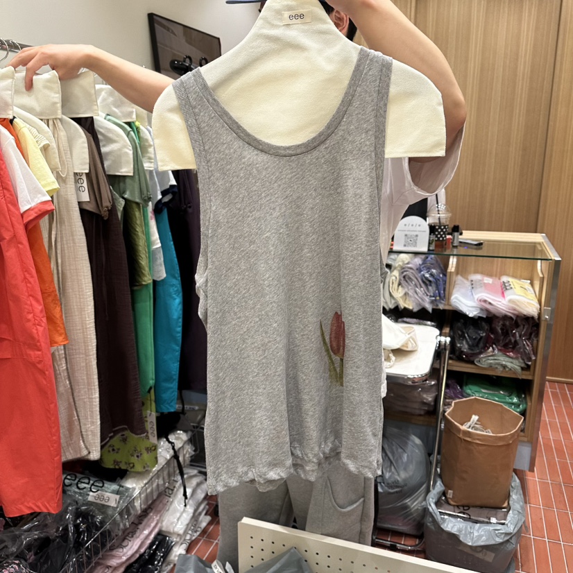 EEE韓國直郵女士新品熱賣時尚職業休閑推薦26夏季吊帶背心無袖EEE吊帶/背心圖色3