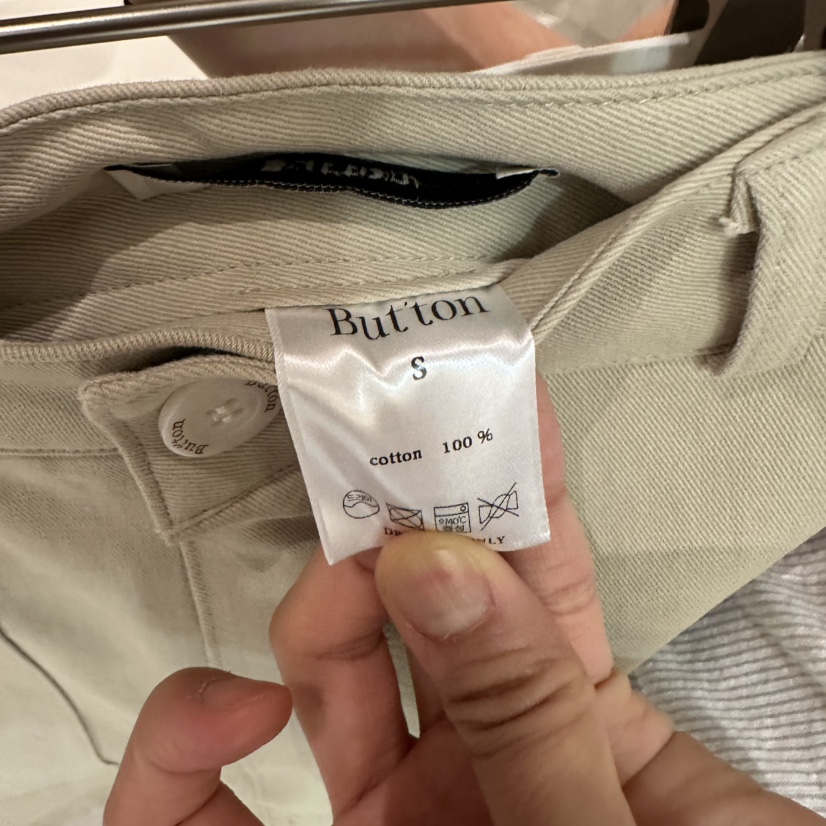 ANDMORE BUTTON韓國直郵實拍女士新品26夏季短褲不含腰帶棉ANDMORE BUTTON短褲