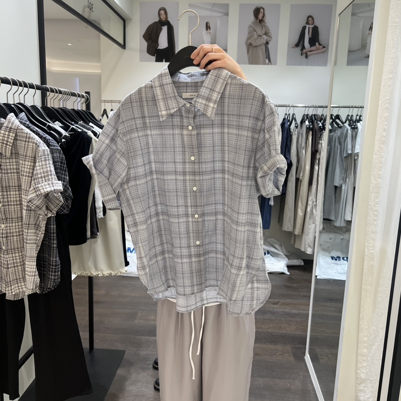 OURIN/THIS IS韓國東大門直郵女士新品人氣休閑襯衫蕾絲衫OURIN/THIS IS襯衫/蕾絲衫圖色1