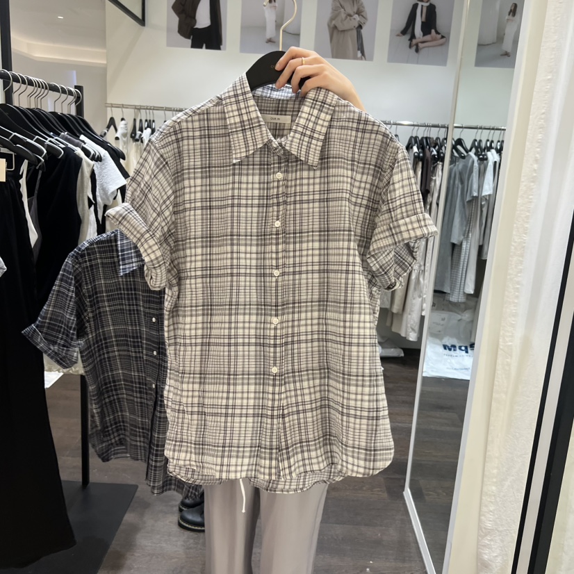 OURIN/THIS IS韓國東大門直郵女士新品人氣休閑襯衫蕾絲衫OURIN/THIS IS襯衫/蕾絲衫圖色2