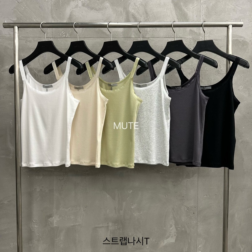 MUTE-P東大門實拍韓國女士新款熱賣休閑26春夏職業吊帶背心MUTE吊帶/背心