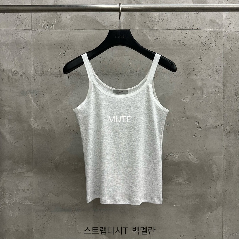 MUTE-P東大門實拍韓國女士新款熱賣休閑26春夏職業吊帶背心MUTE吊帶/背心圖色4