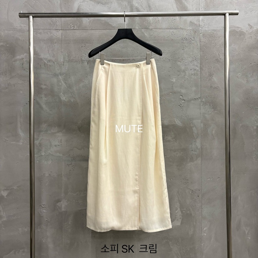 MUTE-P韓國直郵實拍女士新款26春夏推薦26夏季職業長裙SKMUTE長裙圖色2