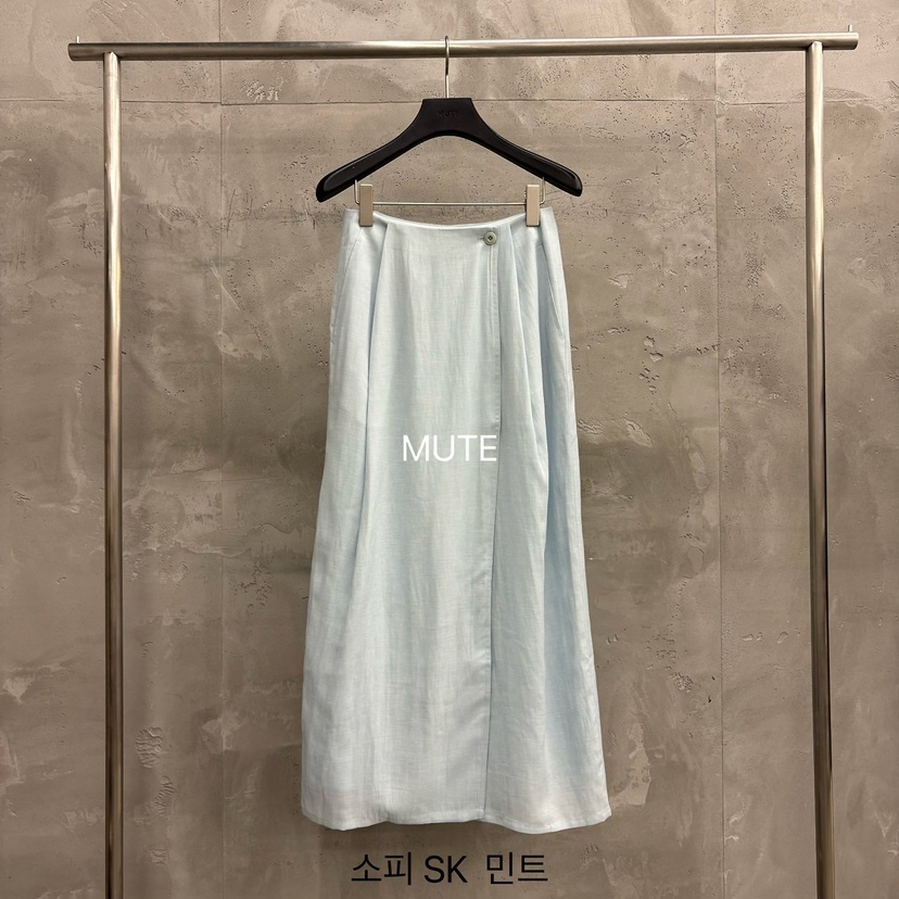 MUTE-P韓國直郵實拍女士新款26春夏推薦26夏季職業長裙SKMUTE長裙圖色3