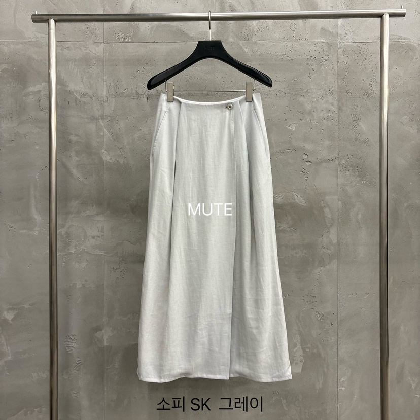 MUTE-P韓國直郵實拍女士新款26春夏推薦26夏季職業長裙SKMUTE長裙圖色4