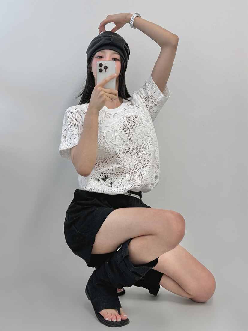 IAAN韓國東大門代購女士新品休閑26春夏襯衫蕾絲衫鉤針編織iaAn襯衫/蕾絲衫