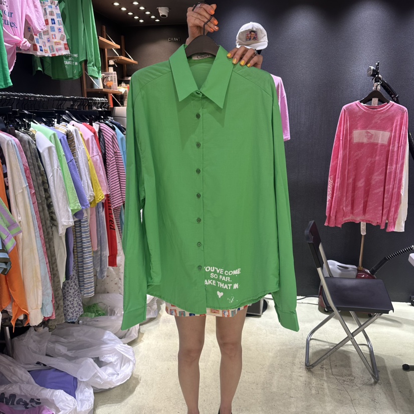 CHAVI韓國代購女裝新款26春夏時尚推薦休閑熱賣襯衫蕾絲衫CHAVI襯衫/蕾絲衫圖色2