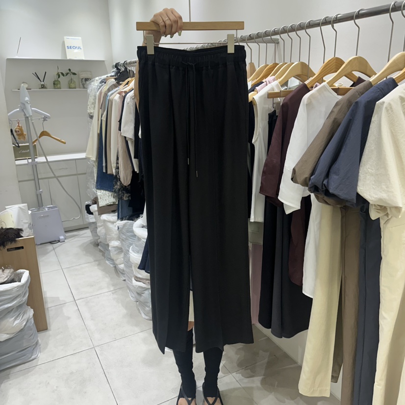 EN.U韓國直郵女裝新品休閑26夏季26春夏熱賣時尚休閑褲寬松EN.U休閑褲圖色2