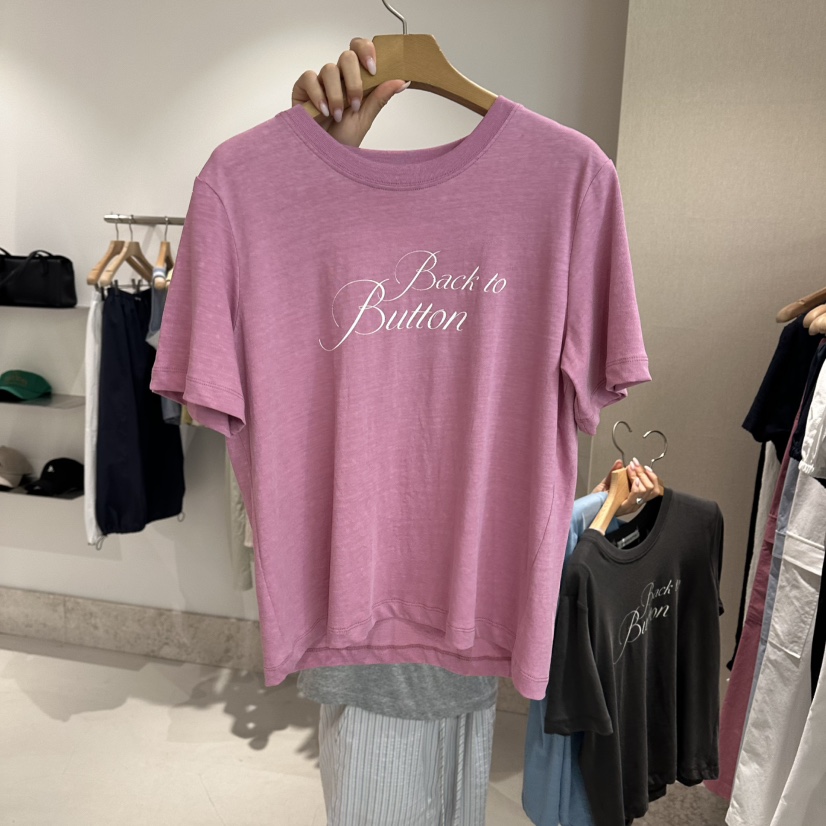ANDMORE BUTTON韓國直郵女士新款26夏季職業26春夏T恤紐扣ANDMORE BUTTONT恤圖色3
