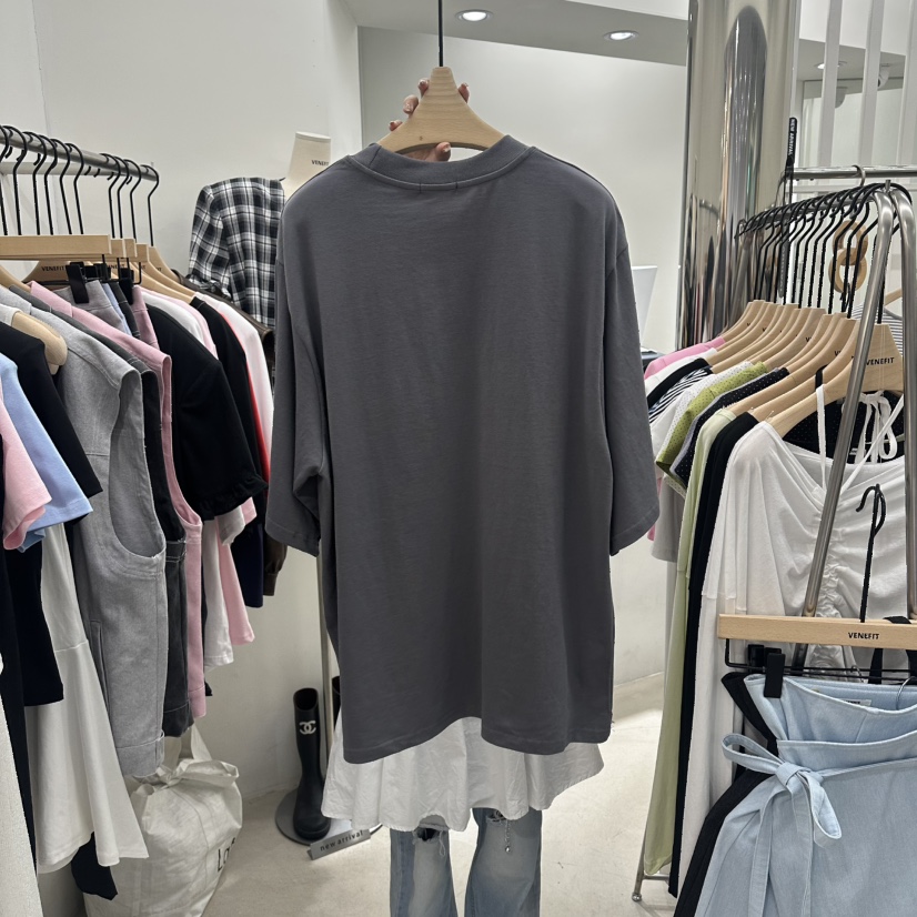 VENEFIT韓國直郵女裝新品熱賣推薦26春夏職業休閑時尚T恤VENEFIT/JENNIET恤