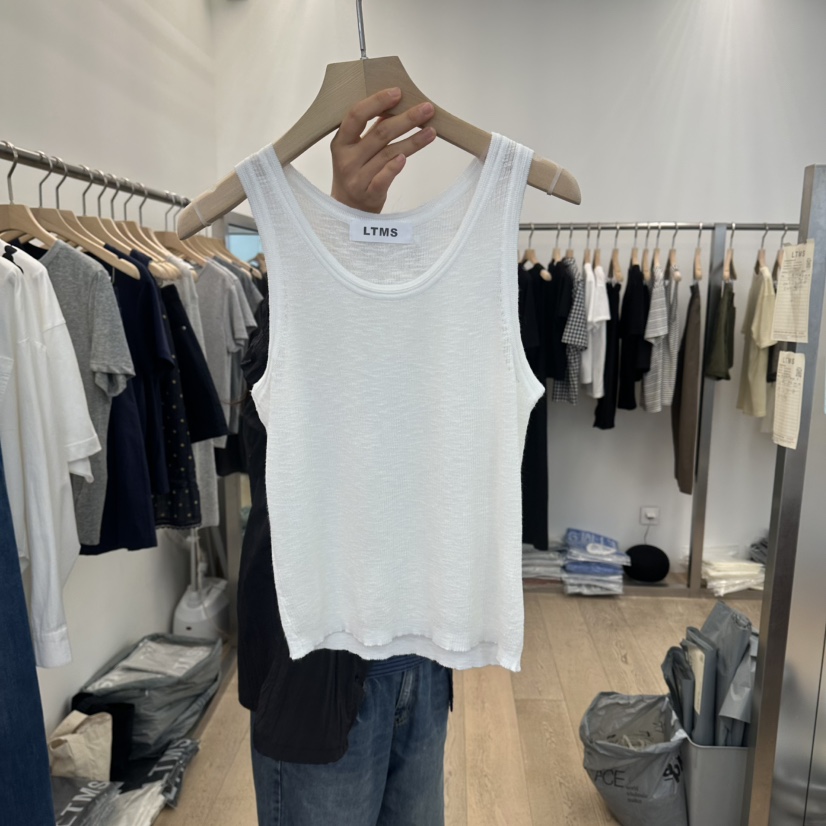 LTMS韓國直郵實拍女士新品熱賣休閑時尚職業吊帶背心羅紋LTMS吊帶/背心圖色2