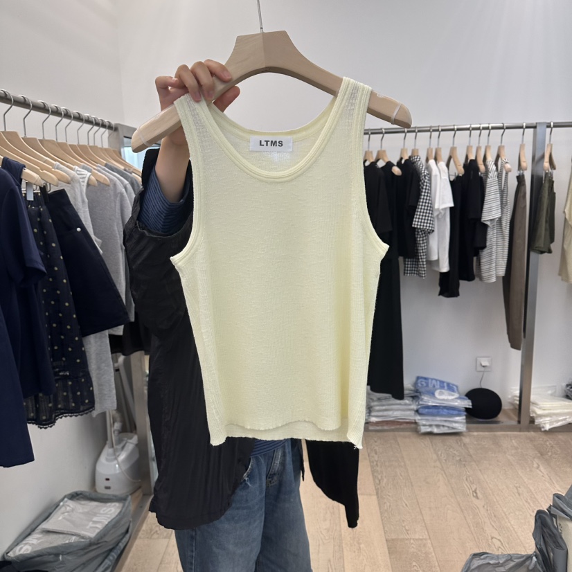 LTMS韓國直郵實拍女士新品熱賣休閑時尚職業吊帶背心羅紋LTMS吊帶/背心圖色3