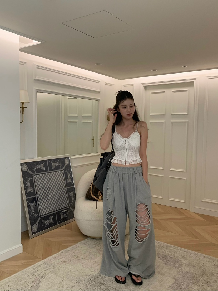 VIRKIN韓國東大門代購女士新款職業休閑推薦時尚休閑褲復古VIRKIN休閑褲