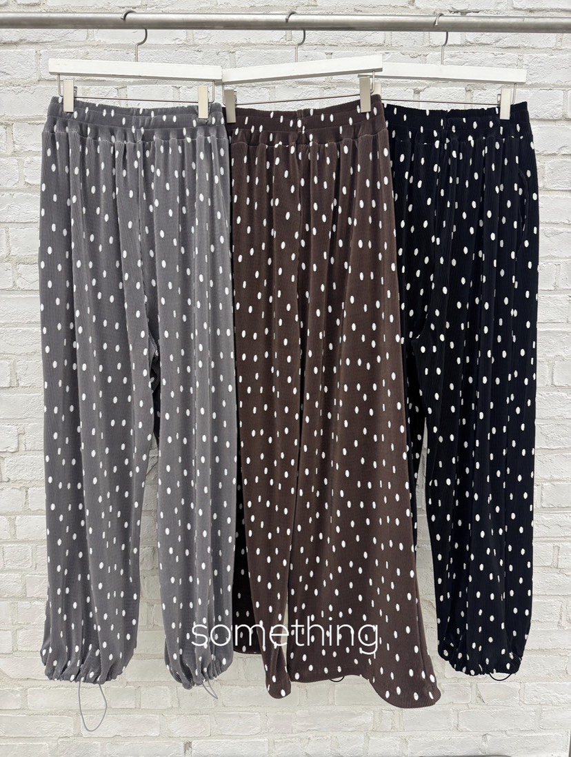 SOMETHING-L/FANCY東大門實拍韓國女士新品職業休閑褲褶皺SOMETHING-L/FANCY休閑褲