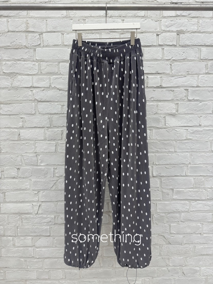 SOMETHING-L/FANCY東大門實拍韓國女士新品職業休閑褲褶皺SOMETHING-L/FANCY休閑褲圖色1