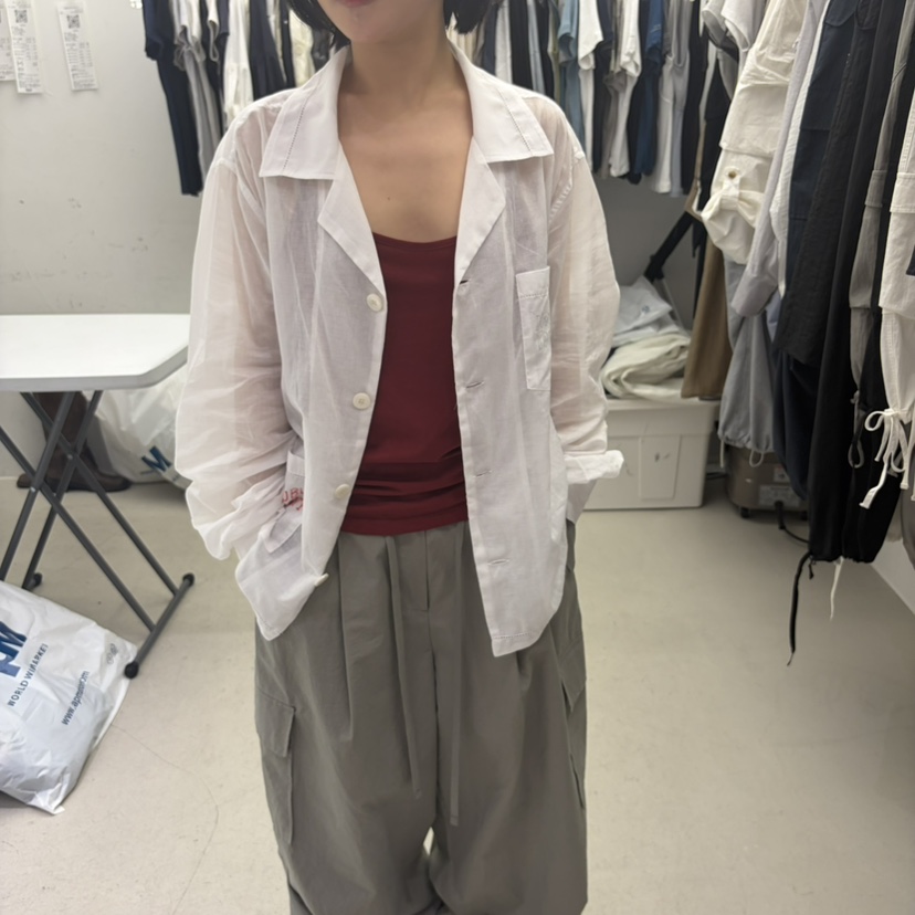 PADO韓國直郵實拍女士新品職業時尚休閑推薦26春夏襯衫蕾絲衫PADO襯衫/蕾絲衫圖色1