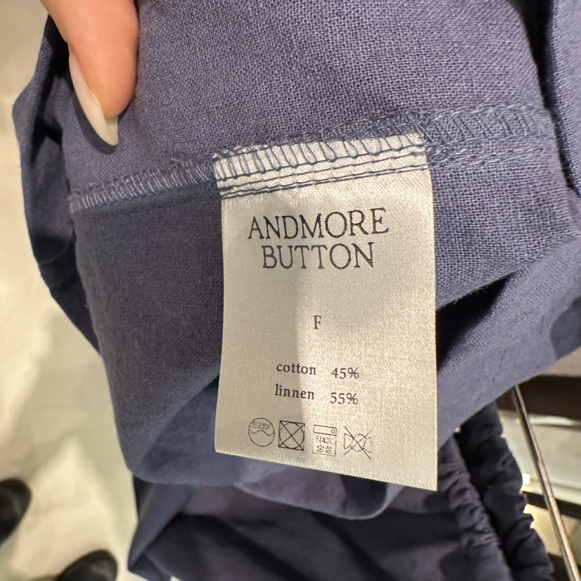 ANDMORE BUTTON韓國直郵女裝新品職業26春夏休閑褲亞麻布ANDMORE BUTTON休閑褲