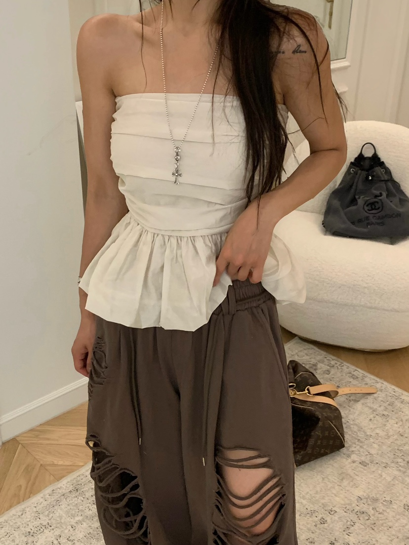 VIRKIN韓國代購女士新款26夏季休閑職業26春夏推薦吊帶背心VIRKIN吊帶/背心
