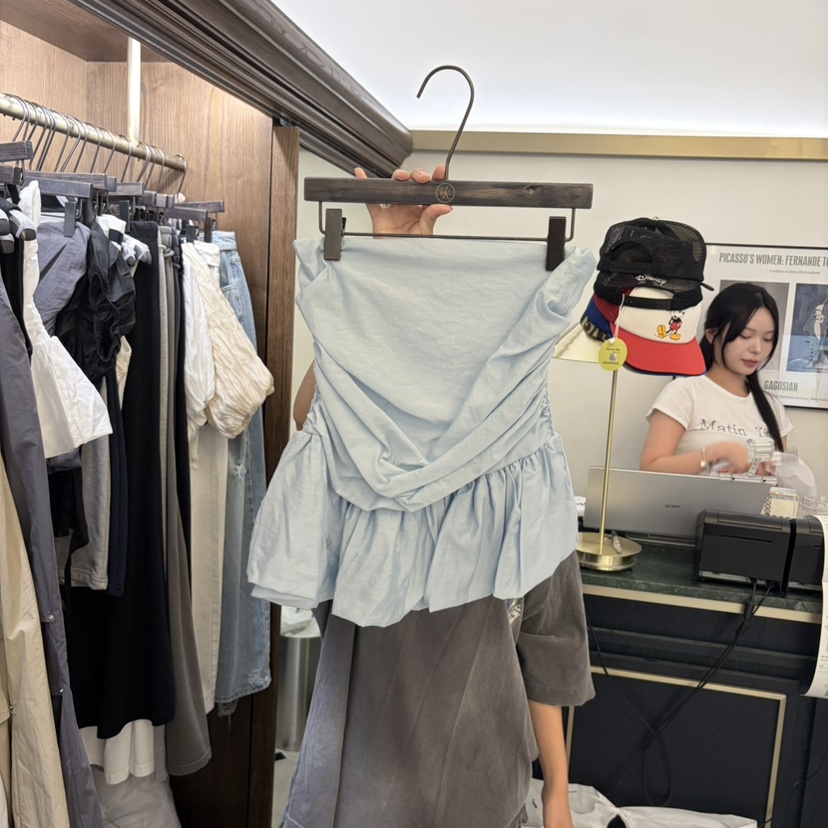 VIRKIN韓國代購女士新款26夏季休閑職業26春夏推薦吊帶背心VIRKIN吊帶/背心圖色3