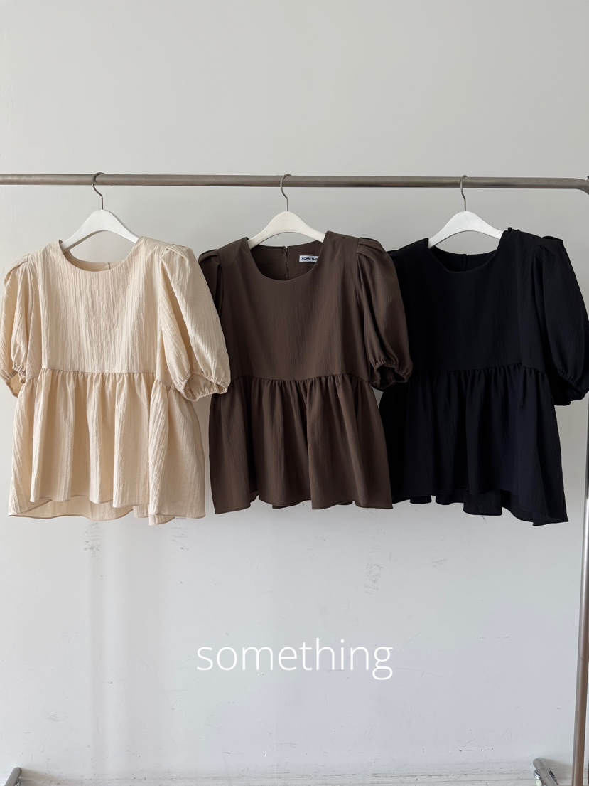 SOMETHING-L/FANCY東大門實拍韓國女士新款熱賣襯衫蕾絲衫BLSOMETHING-L/FANCY襯衫/蕾絲衫