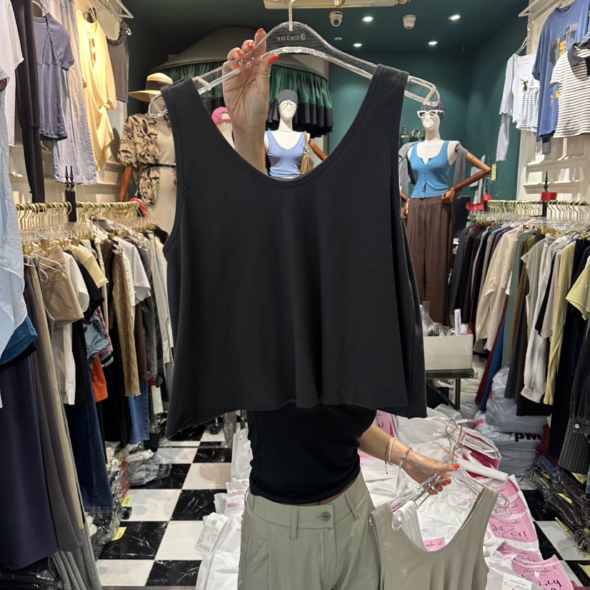 3COLOR東大門實拍韓國女裝新品職業吊帶背心SThree color吊帶/背心圖色3