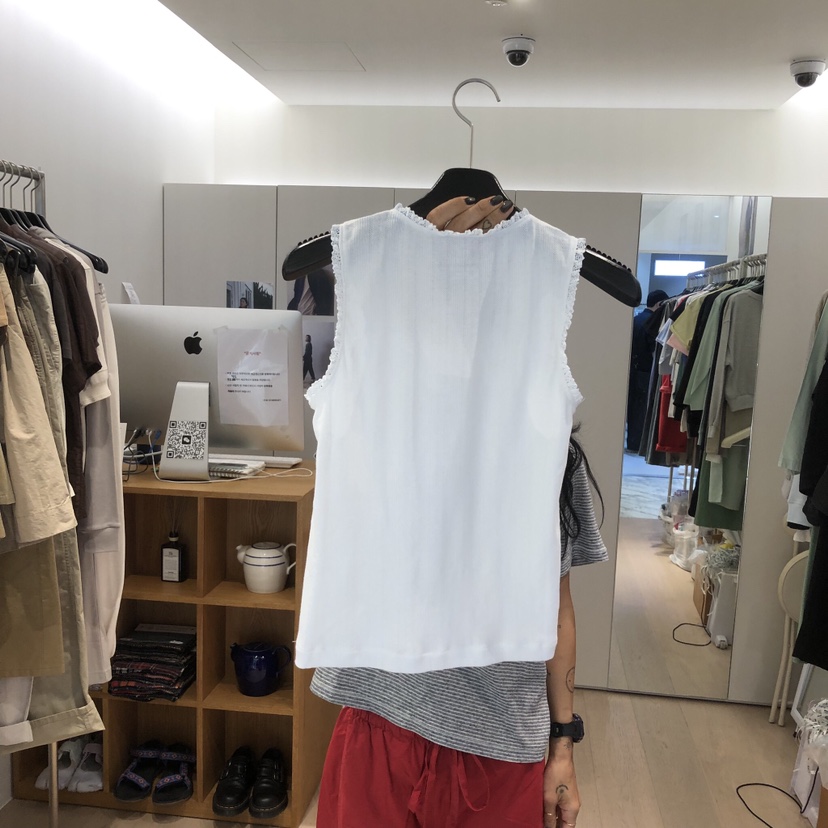 THE STARDUST韓國直郵女裝新款26春夏吊帶背心荷葉邊無袖THE STARDUST吊帶/背心